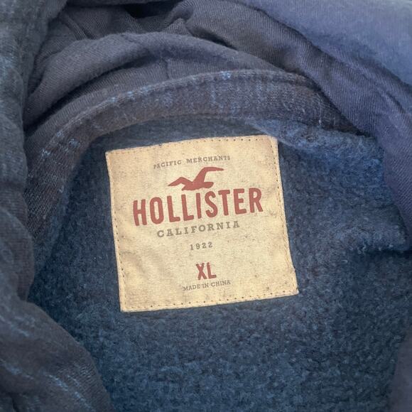 Y2K Inspired Hollister HCO Embroidered Spell Out Hoodie Sweatshirt Size Mens XL - Picture 6 of 8